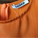 Batsheva NEW Prairie Victorian vampire womens Dress in Orange Moire Size 4 Photo 11