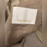 Vera Wang Vintage Seamless long Sleeve Satin Dress in Tan Size 8. D2 Photo 10