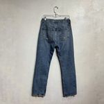 AGOLDE Blue Mia Mid Rise Distressed Straight Leg Jeans Sz 26 Photo 9