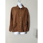 Quince  Organic Comfort Stretch Barn Chore Jacket Rust EUC Size L Photo 3