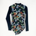Axesea Floral Ruched One Piece‎ Long Sleeve Rash Guard 12 Black Photo 2