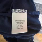 Leo & Nicole Navy Blue Cowl Neck Long Sleeve Top Knit Shirt Soft Comfy Casual Size L Photo 2