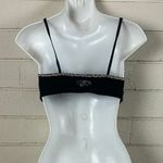 PINK Victoria’s Secret Black Leopard Trim Bralette size L Size L Photo 5