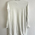 Athleta Cardigan Sweater Women's XS Light Heather Gray Split Sides Photo 2