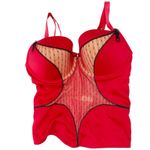 Jezebel  USA Red Lingerie Push Up Bustier Corset Bra Top Size 36D Sexy Intimates Photo 1