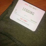 Aerie  leggings full length army green cotton sz S NWT Photo 2