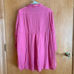 Cut Loose Pink‎ Rayon Blend Tunic Top Button Down Shirt Women's Small Pink Photo 4
