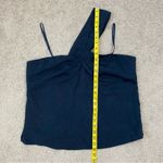 Veronica Beard  Belinda One Shoulder Top Ink Blue Jacquard 14 Photo 11