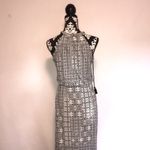Adrienne Vittadini Black and white summer halter maxi dress Photo 2