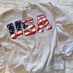 USA American flag crewneck sweatshirt Size M Photo 5