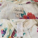 Cleobella Long Sleeve Smocked A-Line Dress Floral Print in Ivory size Medium Photo 4