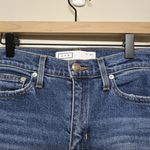 AYR Yes Yes Yes High Rise Cropped Jean in Distressed Blue Denim Size 27 Waist Photo 1