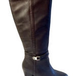 Giani Bernini Boots Womens 9.5 Brown Dress Boots Heeled Memory Foam Zip Photo 0