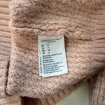 American Eagle Sweater Solid Light Pink Waffle Knit Oversized Photo 8