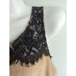 J.Crew Womens Blush & Black Lisette Lace Silk Shell Tank Top Career Size 10 Photo 4
