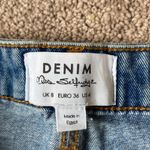 Miss Selfridge  Distressed Denim Lace Trim Shorts SIZE 4 Photo 1