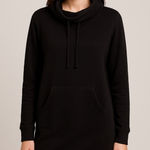 Tahari  Black Long Sleeve Mock Neck Sweater Dress Women’s XS Pullover Mini Goth Photo 0