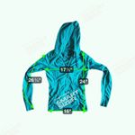 Athleta Heavenly Hail Pullover Hoodie Teal Fiji Green XS Athleisure Lounge Cozy Photo 7