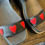 Lamoda Black Red Hearts Hopeful Chunky Platform Sandals Size 9 NWOT Black Photo 3