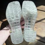 BARBIE Clear Glitter Women's Slide Sandals Sz 6 White Photo 4