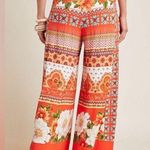 Farm Rio for Anthropologie Floral Paradise Wide Leg Knit Pants - L‎ Photo 1
