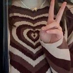 Cider Hearts Sweater In Red / Pink Sz S Photo 7