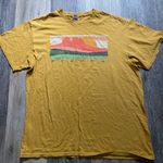 Delta Sedona Mountain Cotton‎ Yellow Graphic Tee Large Granola Hiking Gorpcore Boho Photo 0