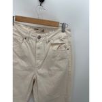 Garage Jeans Women Size 7 Cream Denim High Rise Straight Denim Cotton Pockets Photo 3