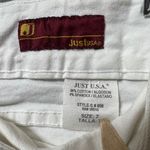 Just USA Y2K White Flare Leg Jeans Size 7 Low Rise Denim Stretch Bootcut Vintage Photo 5