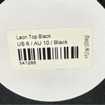 Princess Polly NWT Leon Crop Top Black Womens 6 Textured Knit Minimalist Modern Photo 6