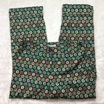 Harold's Vintage Cotton Blend Pants Women's Size 8 Retro Floral Crop Trousers Brown Photo 4