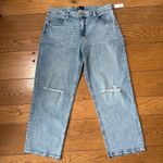 Gap NWT  Jeans Women SZ 16 Destructed 90's Loose Straight Wide Leg Raw Hem Photo 0