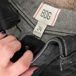 Urban Outfitters NWT BDG Foldover V-Front Denim Shorts Washed Black Denim distressed foldover Photo 4