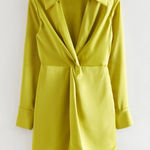 & Other Stories & Other Stories Twisted‎ Front Satin Shirt Dress US 6 Photo 0