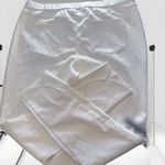 Isaac Mizrahi  White‎ Denim Raw Hem Pants Size 20W Tall Photo 5