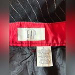 Banana Republic GAP Y2K 2000s Black Wool White Pinstripe 5 Pocket Pencil Straight Mini Skirt 6 Photo 4