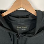 Aritzia Golden  Heather Black Zip-Front Hoodie Photo 2
