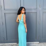 Nordstrom NWT Beautiful vintage Danza Silk Beaded Prom Dress Gown Photo 2