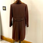 1960s Women’s Brown Long Dress Coat Fully Lined size 6 Photo 3