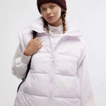 Free People FP Movement In A Bubble Puffer Oversized Vest Rose Quartz Pink Womens Small Photo 0