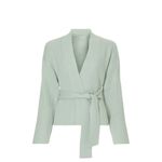 Marissa Webb Mint Green Blue Wool Ribbed Knit Cardigan Wrap Sweater Size Small Photo 5