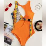One piece bathing suit‎ Orange Size M Photo 5