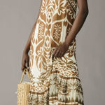 Anthropologie Vineet Bahl Printed Halter Dress Photo 0