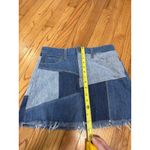 Alice + Olivia  Patchwork Denim Mini Skirt in Keep Steppin Size 28 Photo 6
