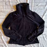 Elie Tahari Velour Blue Track Jacket Medium Full Zip Photo 5