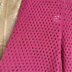Free People Beach Sola Fiji Hot Pink Open Knit Wide Leg Pants Medium NWOT Photo 3