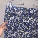 Mario Serrani Italy Womens Shorts Blue Floral Print Comfort Stretch Photo 1