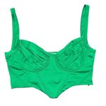 Princess Polly  Camila Bustier Cropped Tank Top in Green US Size 6 Photo 0