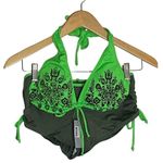 Bikini with Floral Design boyshort cheeky Green Size L Photo 0