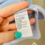 American Eagle  Outfitters Waffle Knit Long Sleeve Turtleneck Top Blue Sz… Photo 4